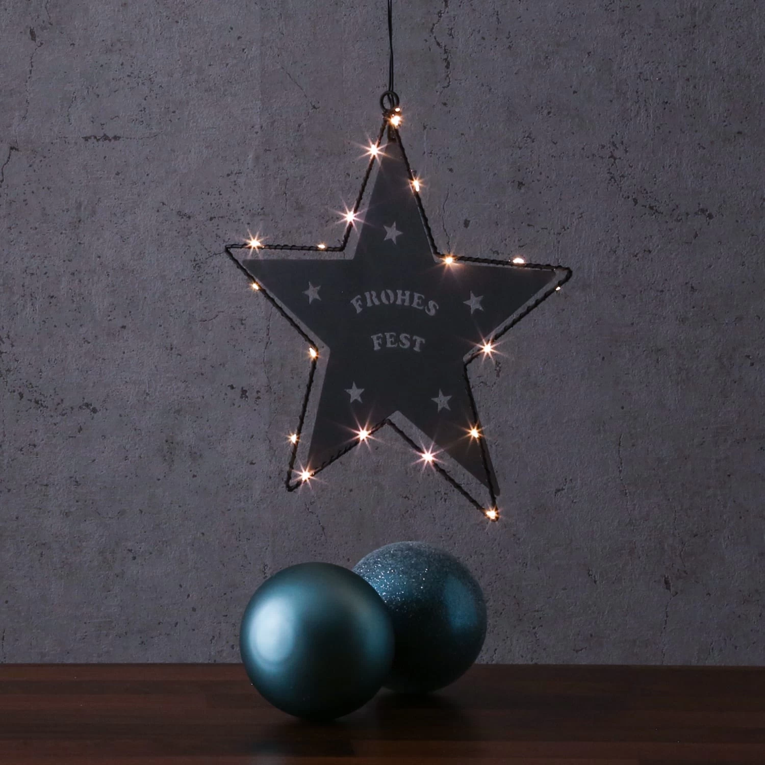 LED Metallstern 5-zackig Teilbar In Schwarz – Bild 2