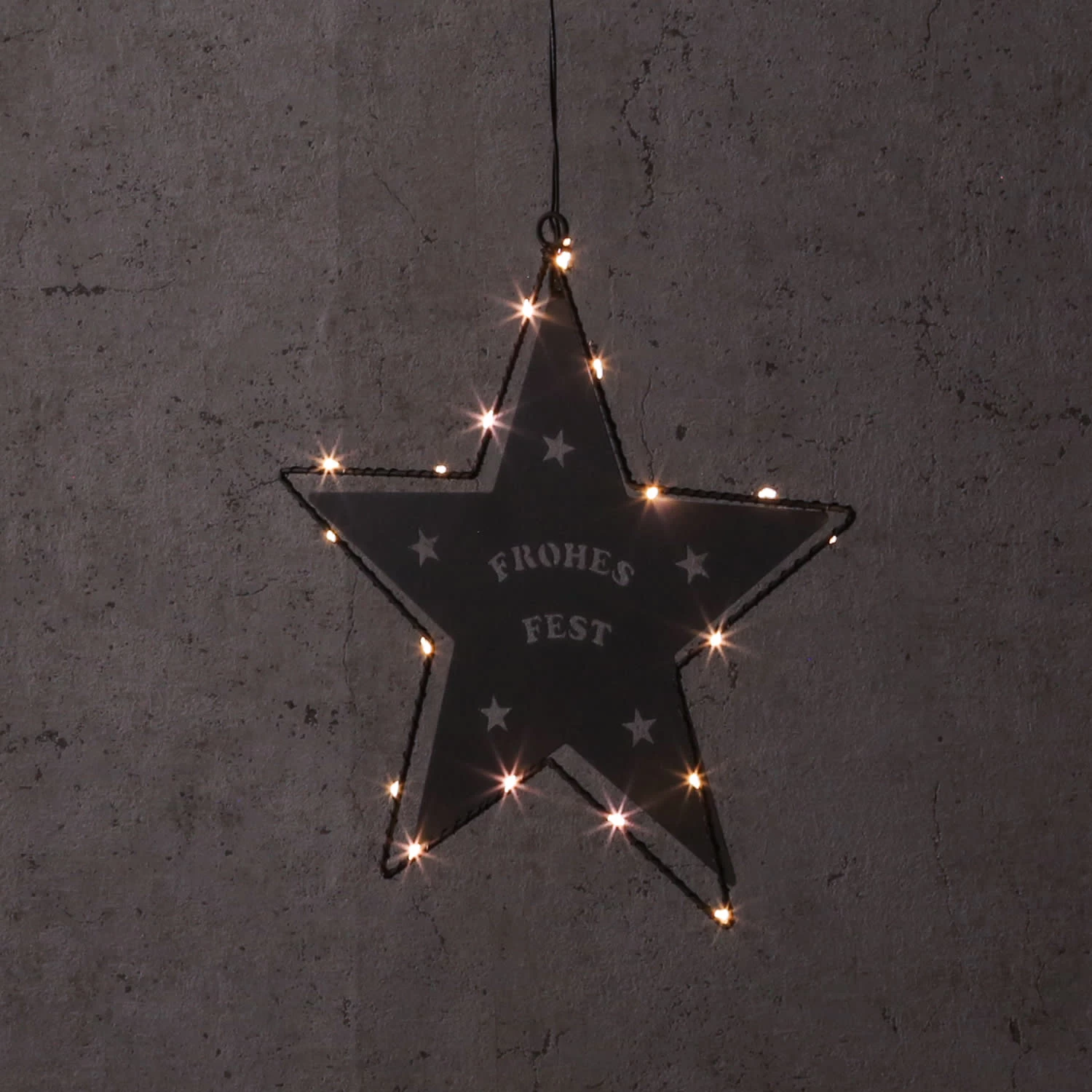 LED Metallstern 5-zackig Teilbar In Schwarz – Bild 4
