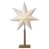 Papierstern Lisa Leuchtstern 7-zackig H: 55cm In Weiß, Braun