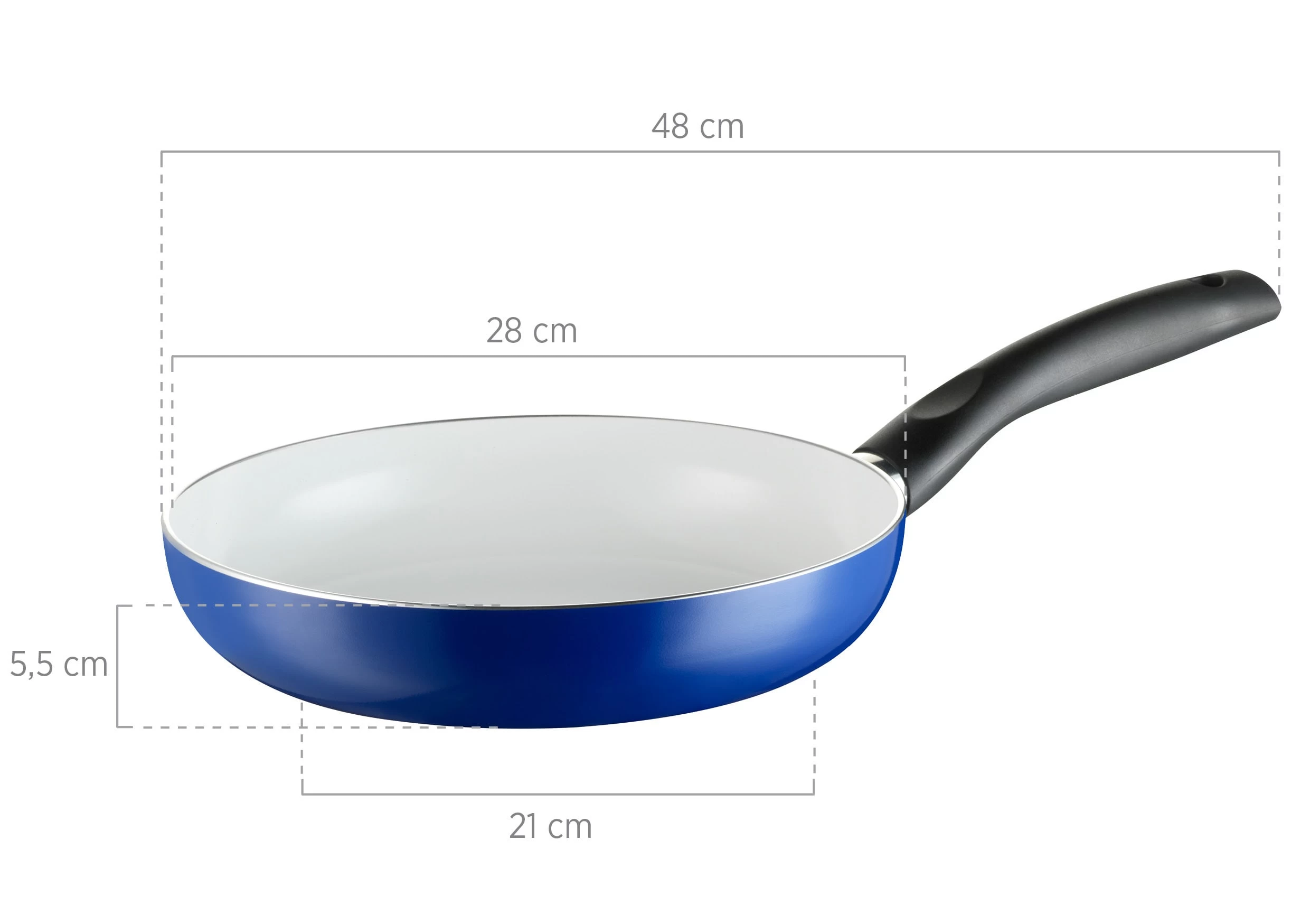 Keramikpfanne 28 Cm, Aluminium HARRIOT In Blau – Bild 2