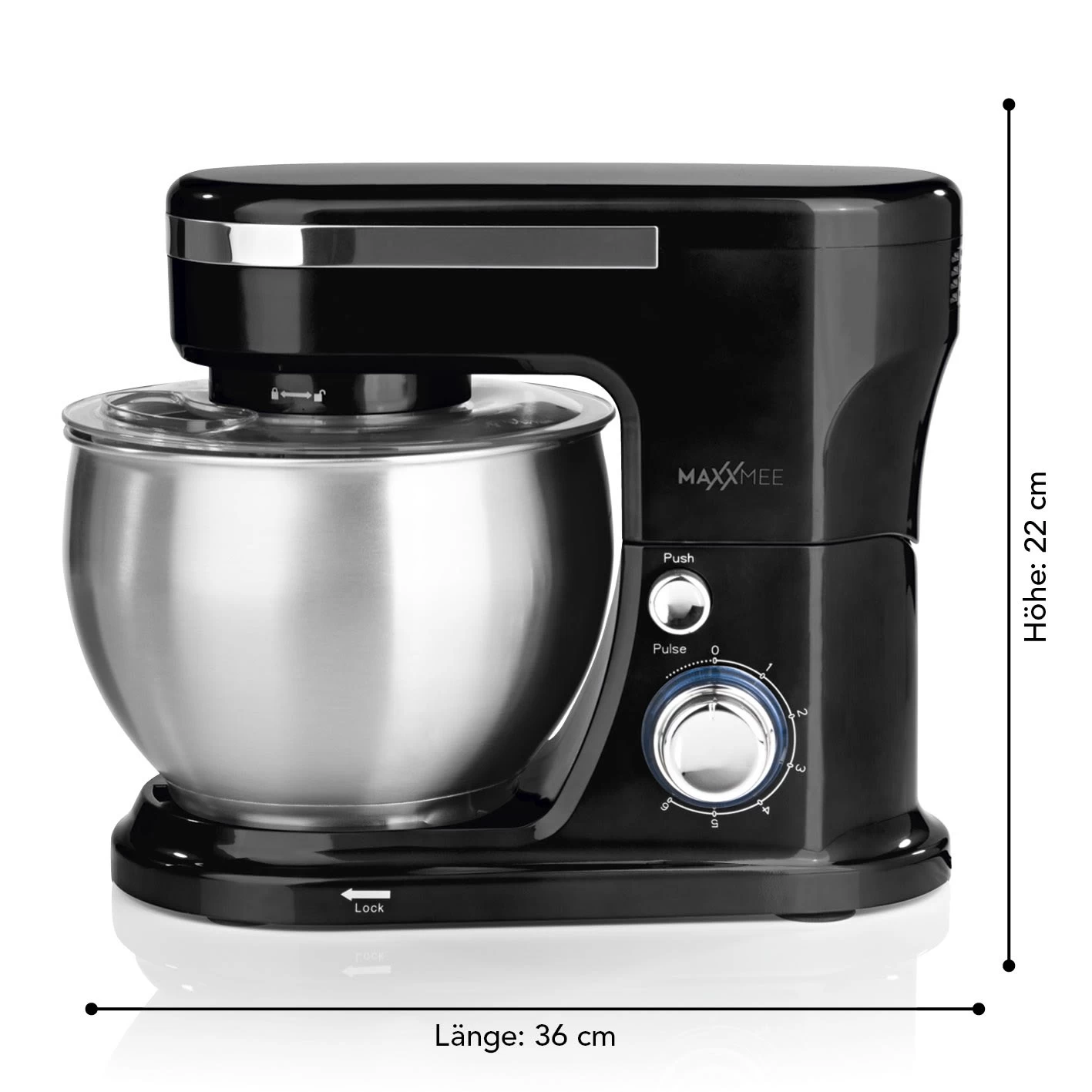 MAXXMEE Küchenmaschine Mit Zubehör - Schwarz – Bild 6