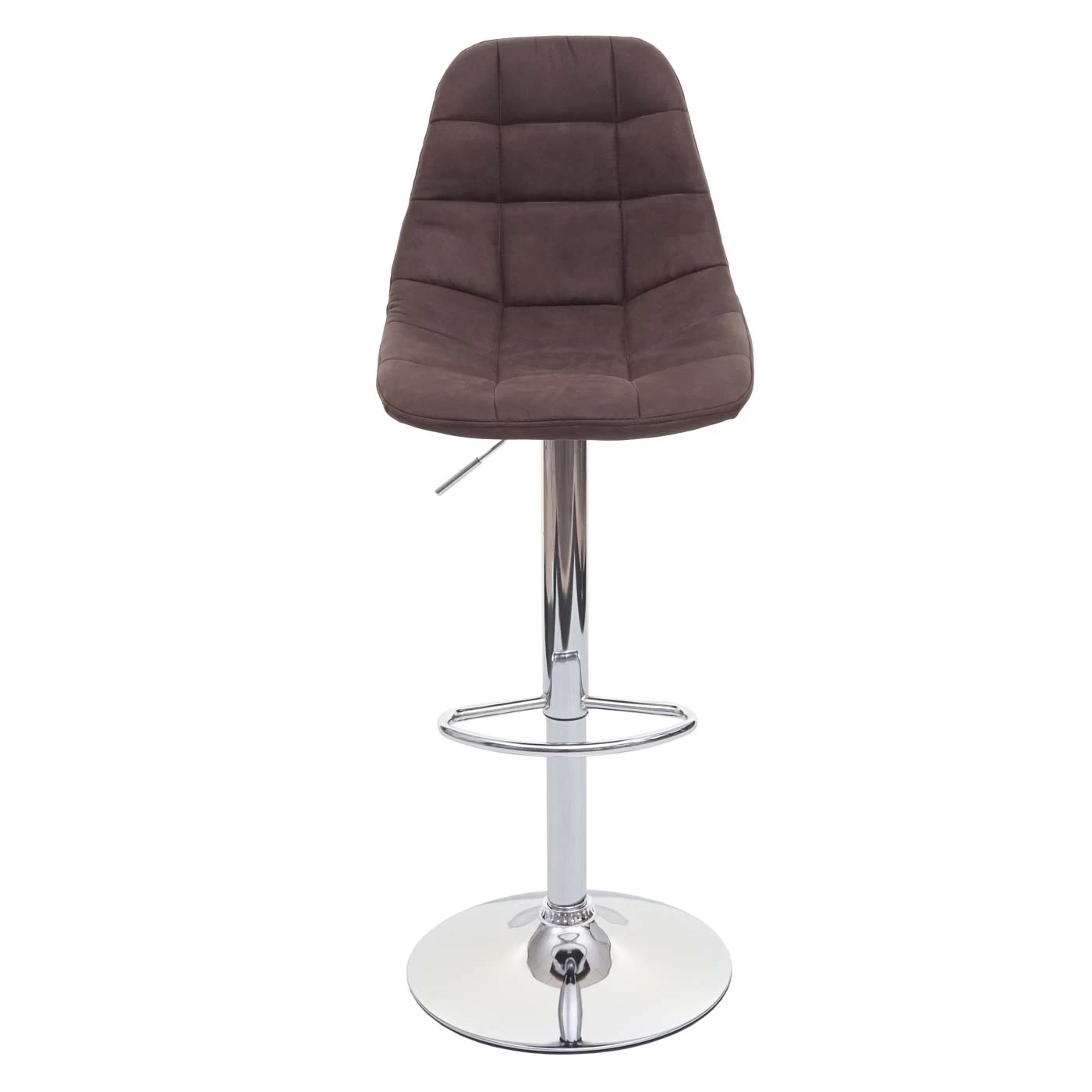 2er-Set Barhocker A67, Vintage Dunkelbraun, Textil – Bild 3