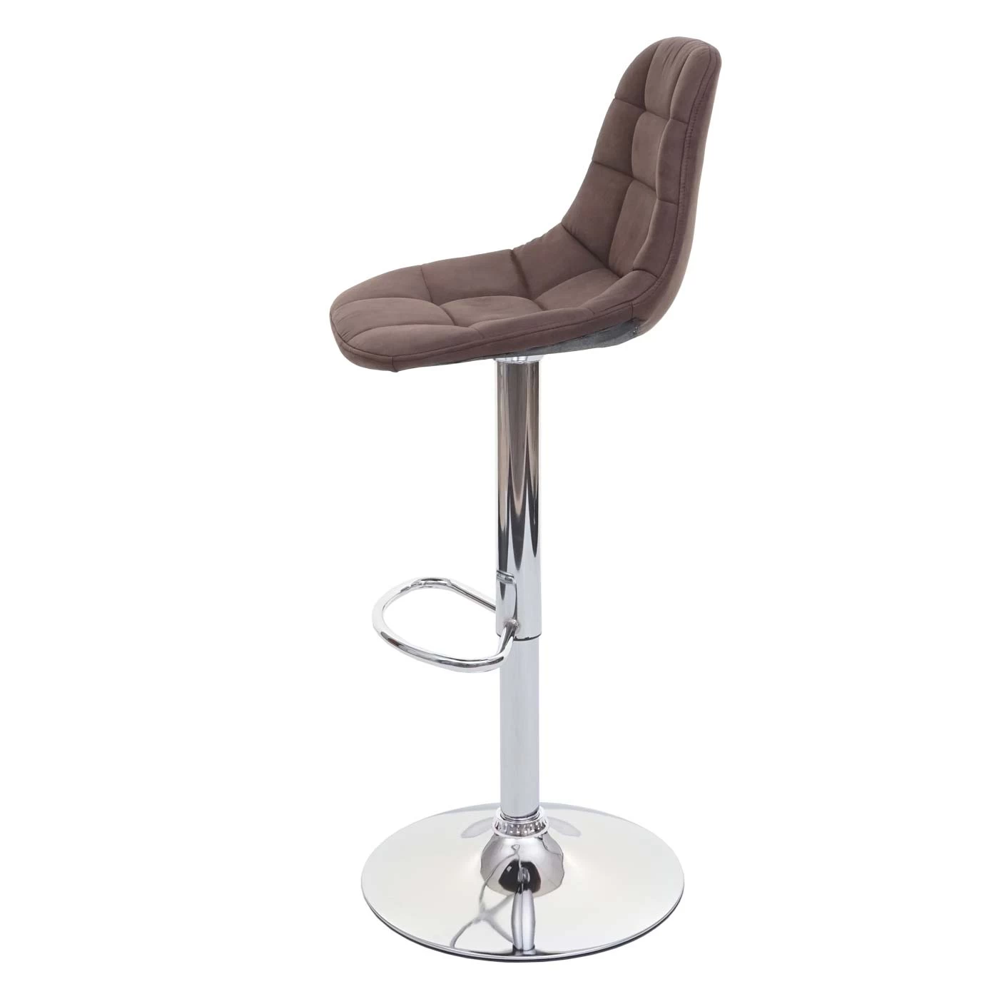 2er-Set Barhocker A67, Vintage Dunkelbraun, Textil – Bild 4