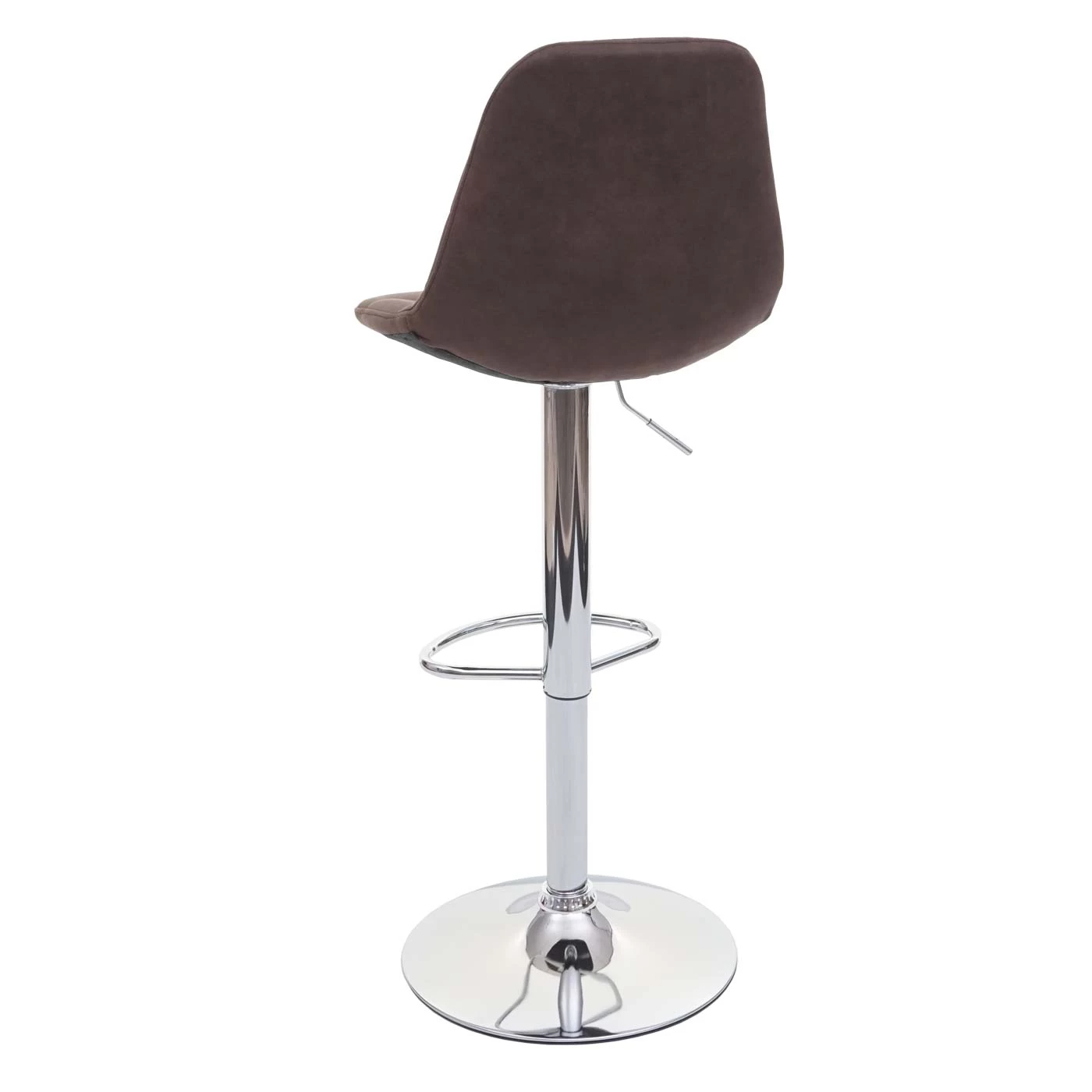 2er-Set Barhocker A67, Vintage Dunkelbraun, Textil – Bild 5