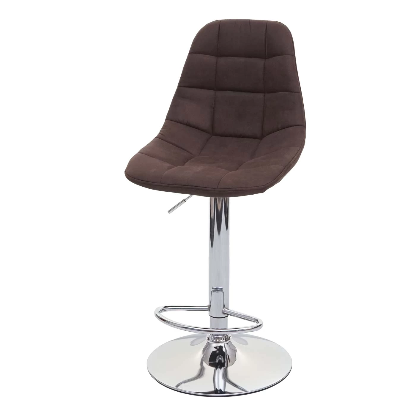 2er-Set Barhocker A67, Vintage Dunkelbraun, Textil – Bild 6