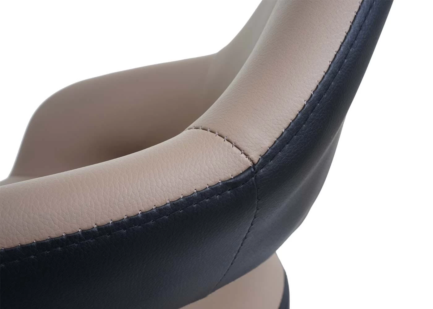 2er-Set Barhocker F16 Mit Lehne, Taupe-schwarz – Bild 5