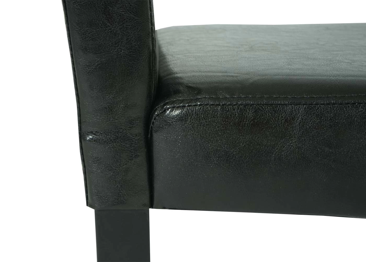 4x Esszimmerstuhl J99, Schwarz, Schwarze Beine – Bild 6