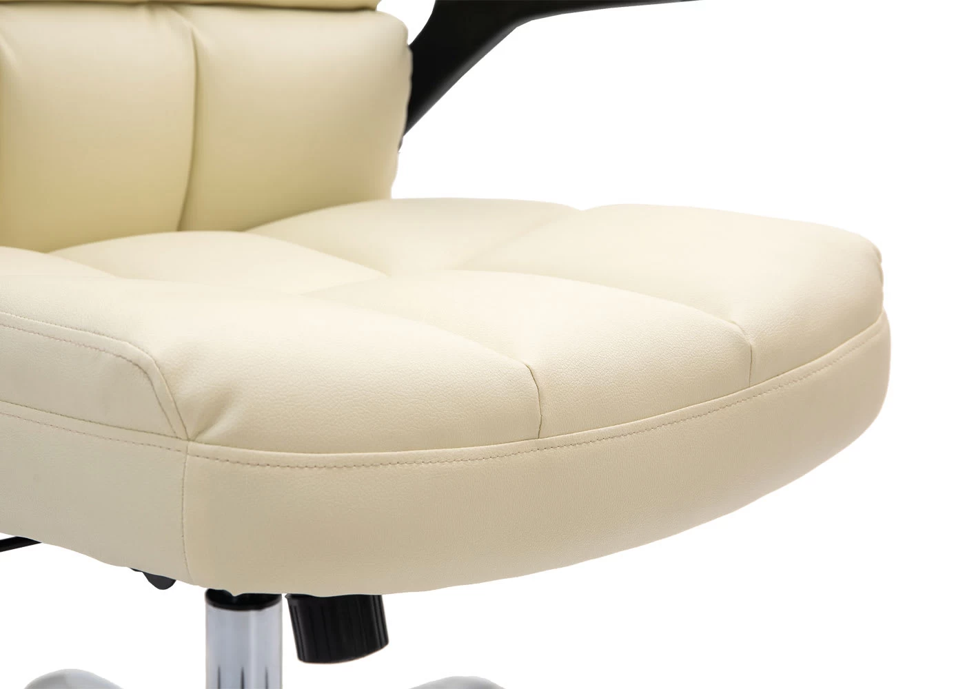 Bürostuhl J21, Kunstleder Creme – Bild 6