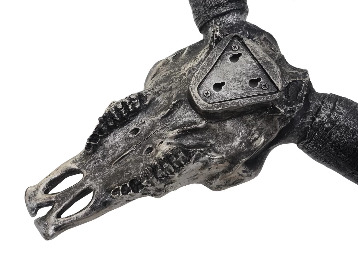 Deko Schädel T454 Stier, Silberfarben – Bild 5