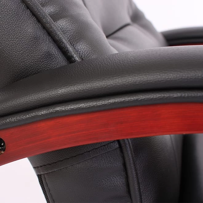 Fernsehsessel Aprilia Mit Hocker, Schwarz – Bild 4