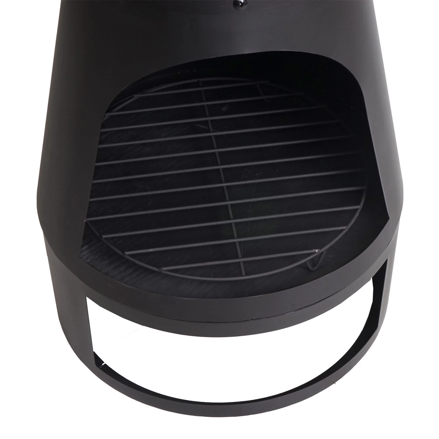 Gartenofen K90 Mit Schürhaken, 120x43cm Schwarz – Bild 4