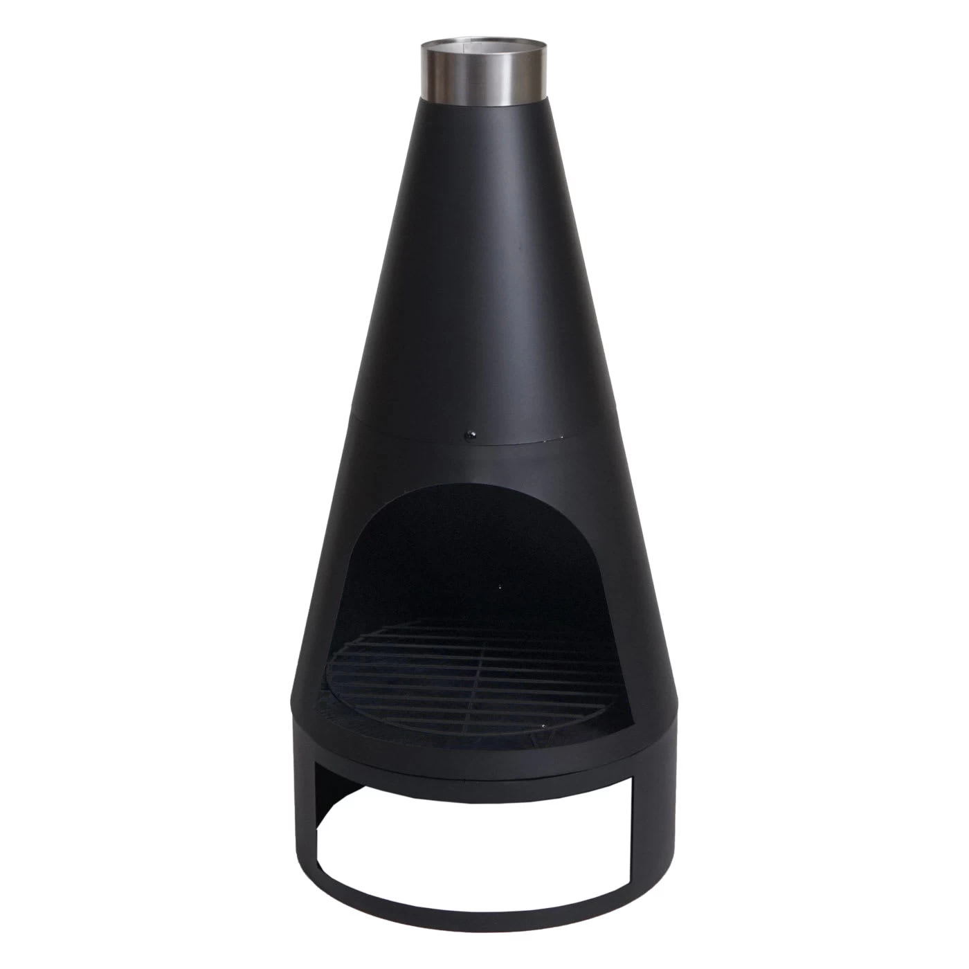 Gartenofen K90 Mit Schürhaken, 120x43cm Schwarz – Bild 5