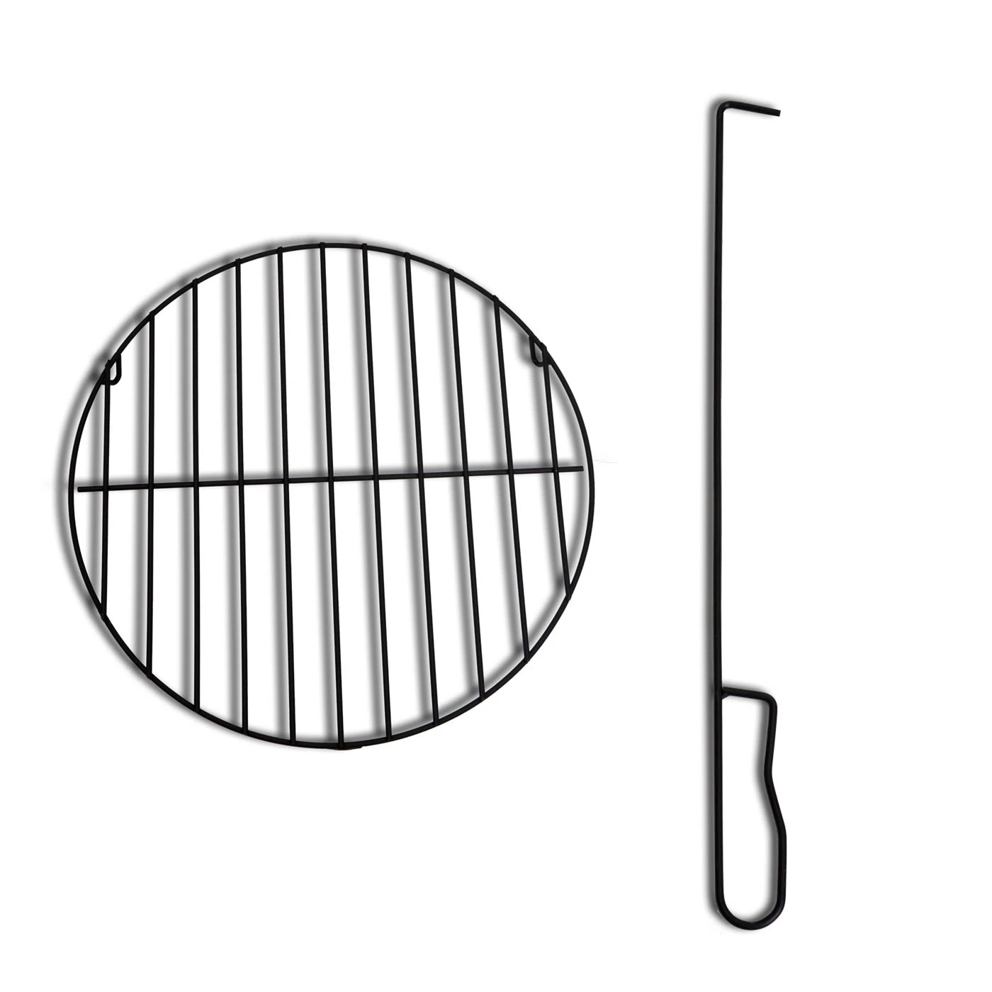 Gartenofen K90 Mit Schürhaken, 120x43cm Schwarz – Bild 7