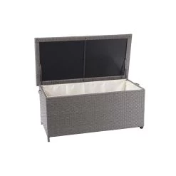 Kissenbox D88, Premium Grau, 51x100x50cm 170l