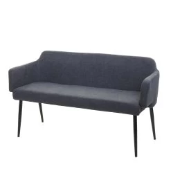 Sitzbank J13 Mit Rückenlehne Und Armlehne, Anthrazit