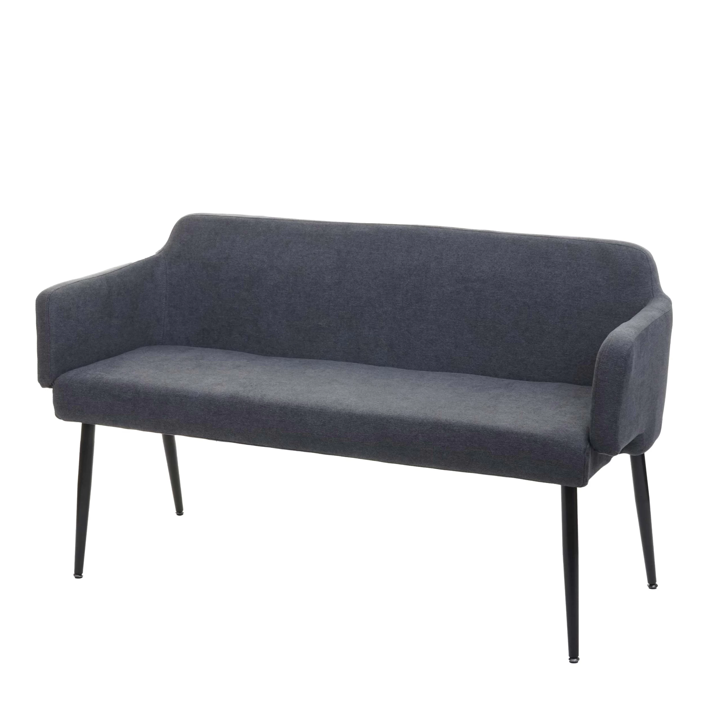 Sitzbank J13 Mit Rückenlehne Und Armlehne, Anthrazit