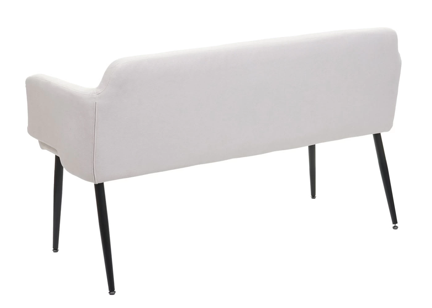 Sitzbank J13 Mit Rückenlehne Und Armlehne, Creme-weiß – Bild 7