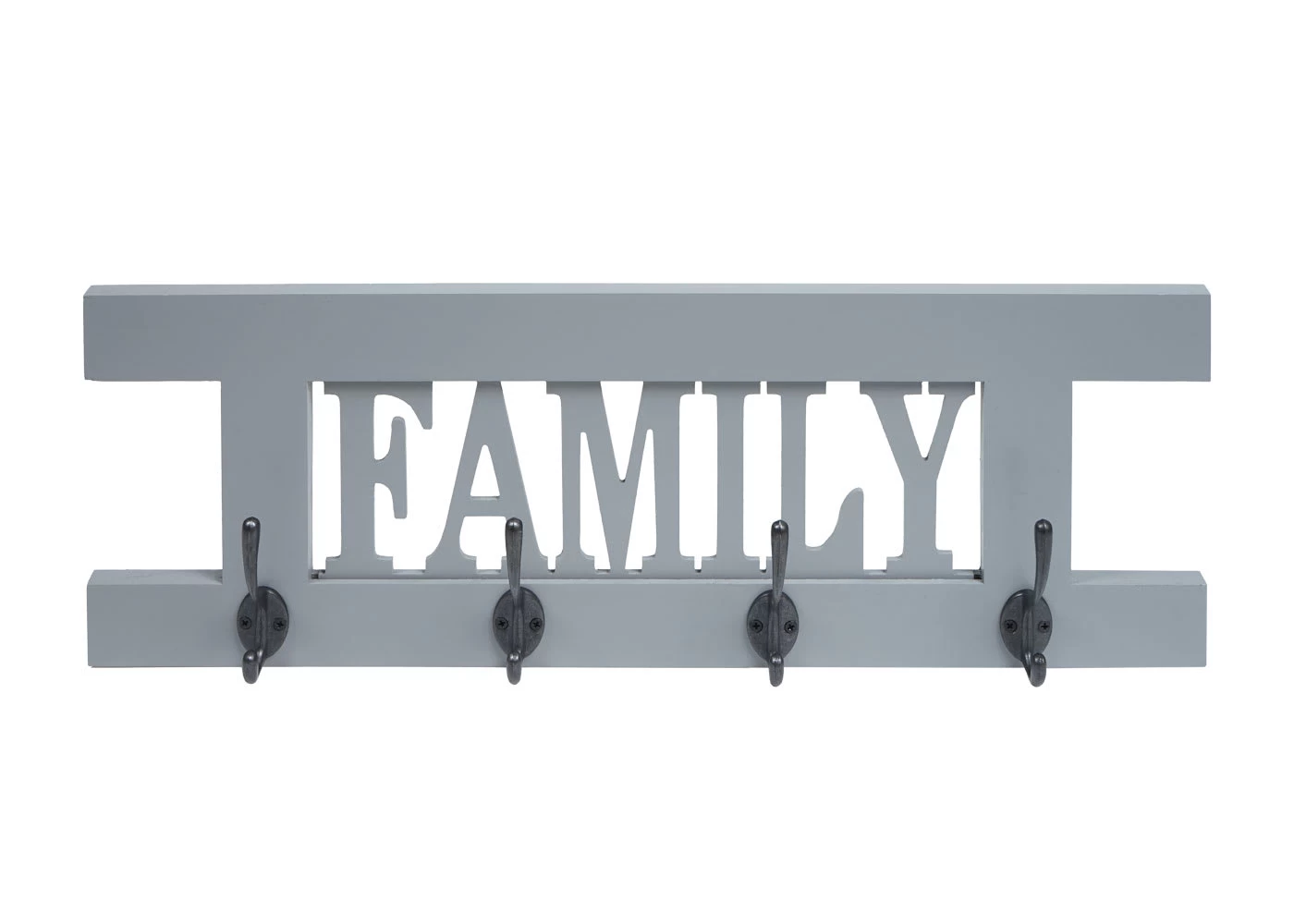 Wandgarderobe C60 Family Im Shabby-Look, Grau-blau – Bild 3