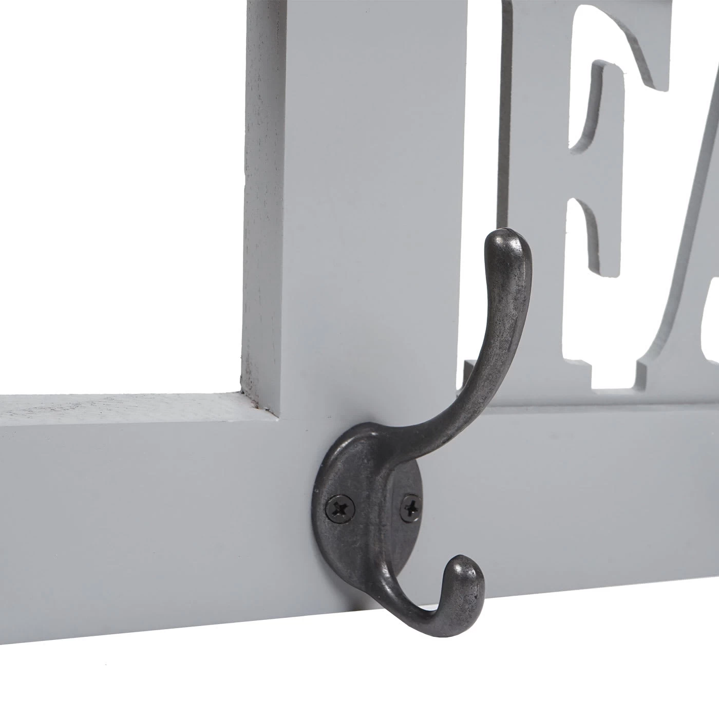 Wandgarderobe C60 Family Im Shabby-Look, Grau-blau – Bild 5