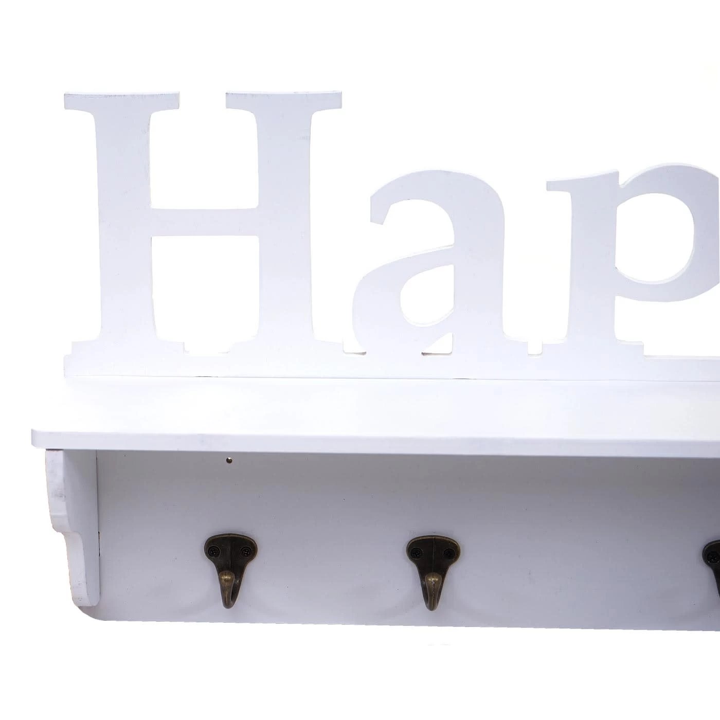 Wandgarderobe D41 Happy Mit 4 Haken, Weiß – Bild 3