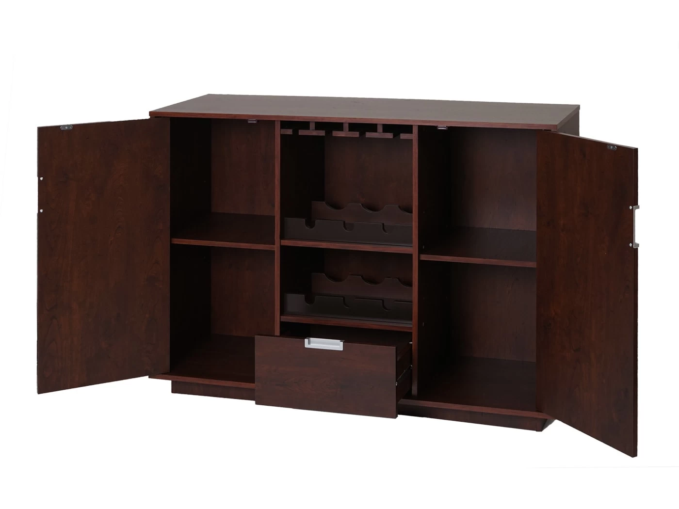 Weinschrank F64, Walnuss-braun – Bild 4