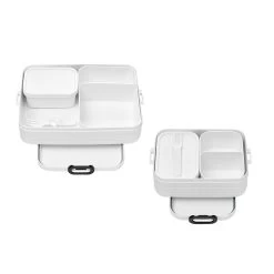 Mepal 2er Set Bento-Lunchboxen Midi+Large Take A Break In Nordic White