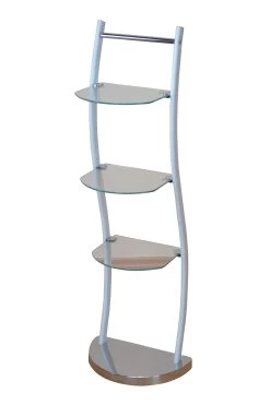 Badregal Mit Glasböden Regal In Weiß