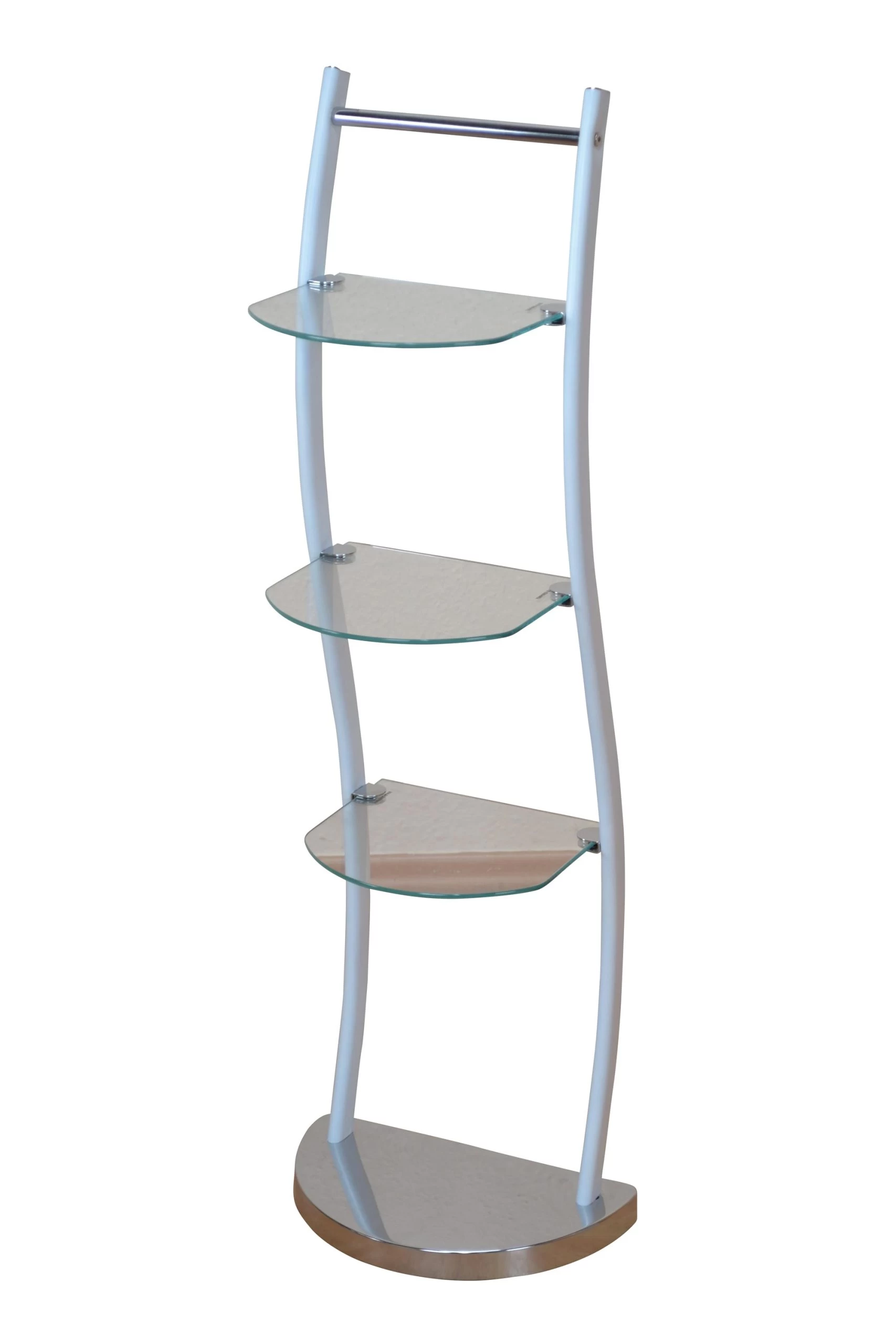 Badregal Mit Glasböden Regal In Weiß