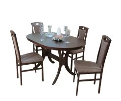 Essgruppe 5-teilig "Linz II" In Buche Natur Und Lackiert