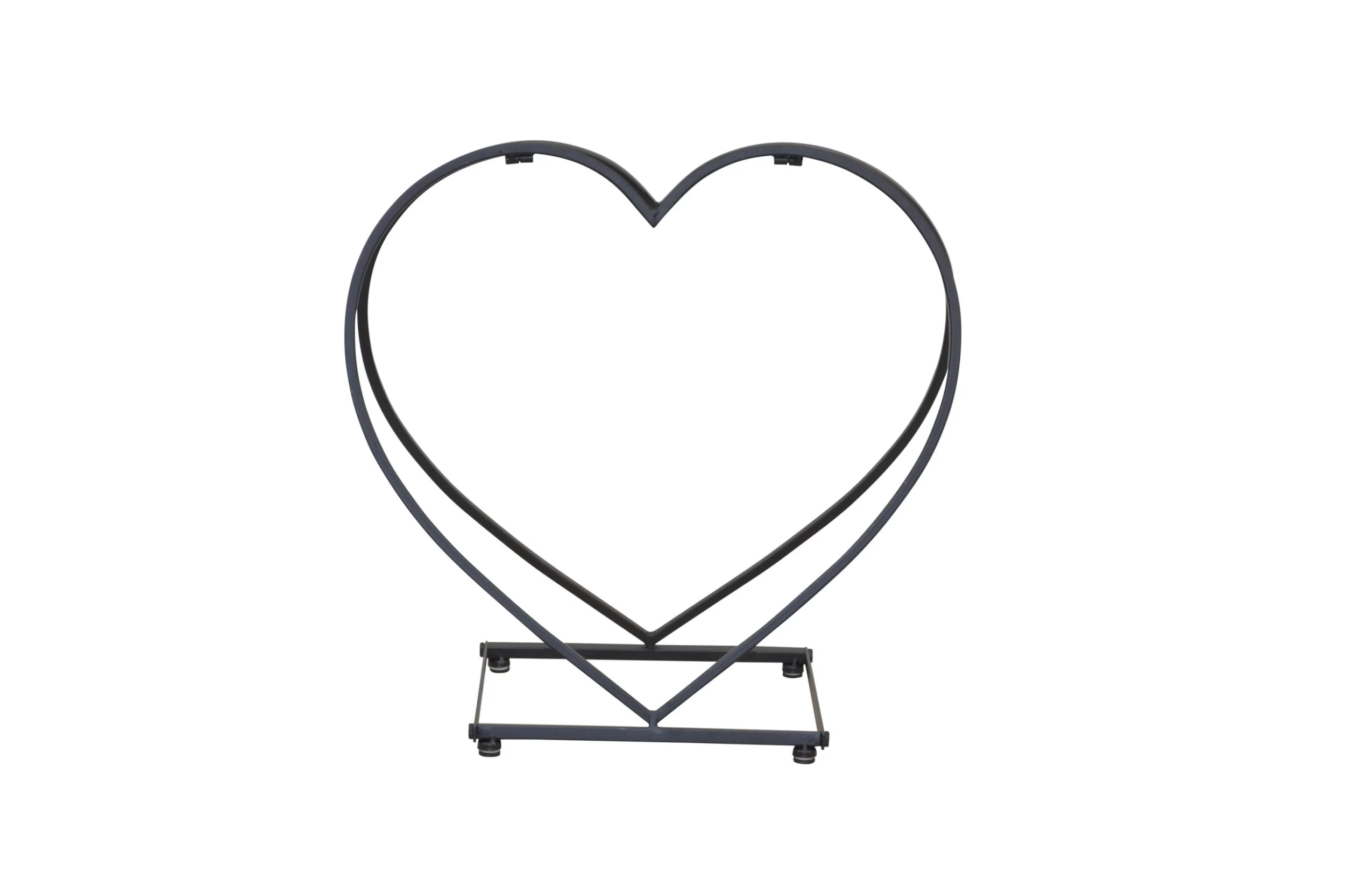 Metallregal Herz In Schwarz – Bild 2