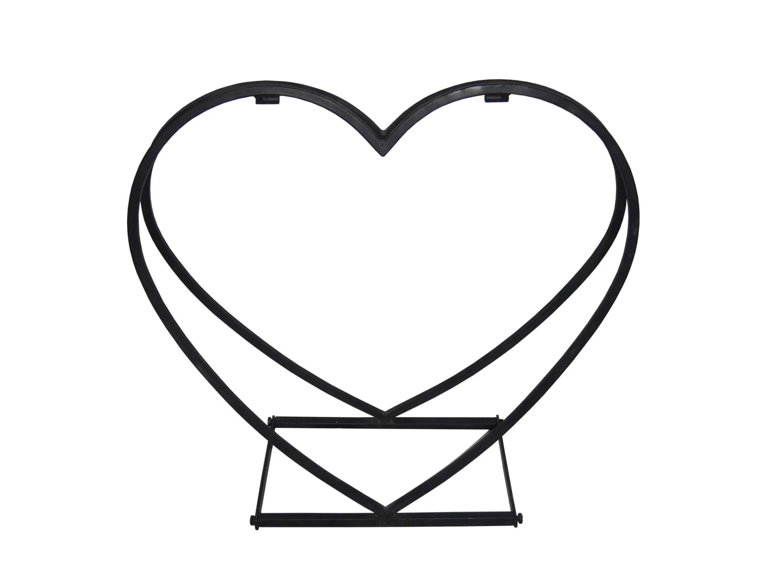 Metallregal Herz In Schwarz