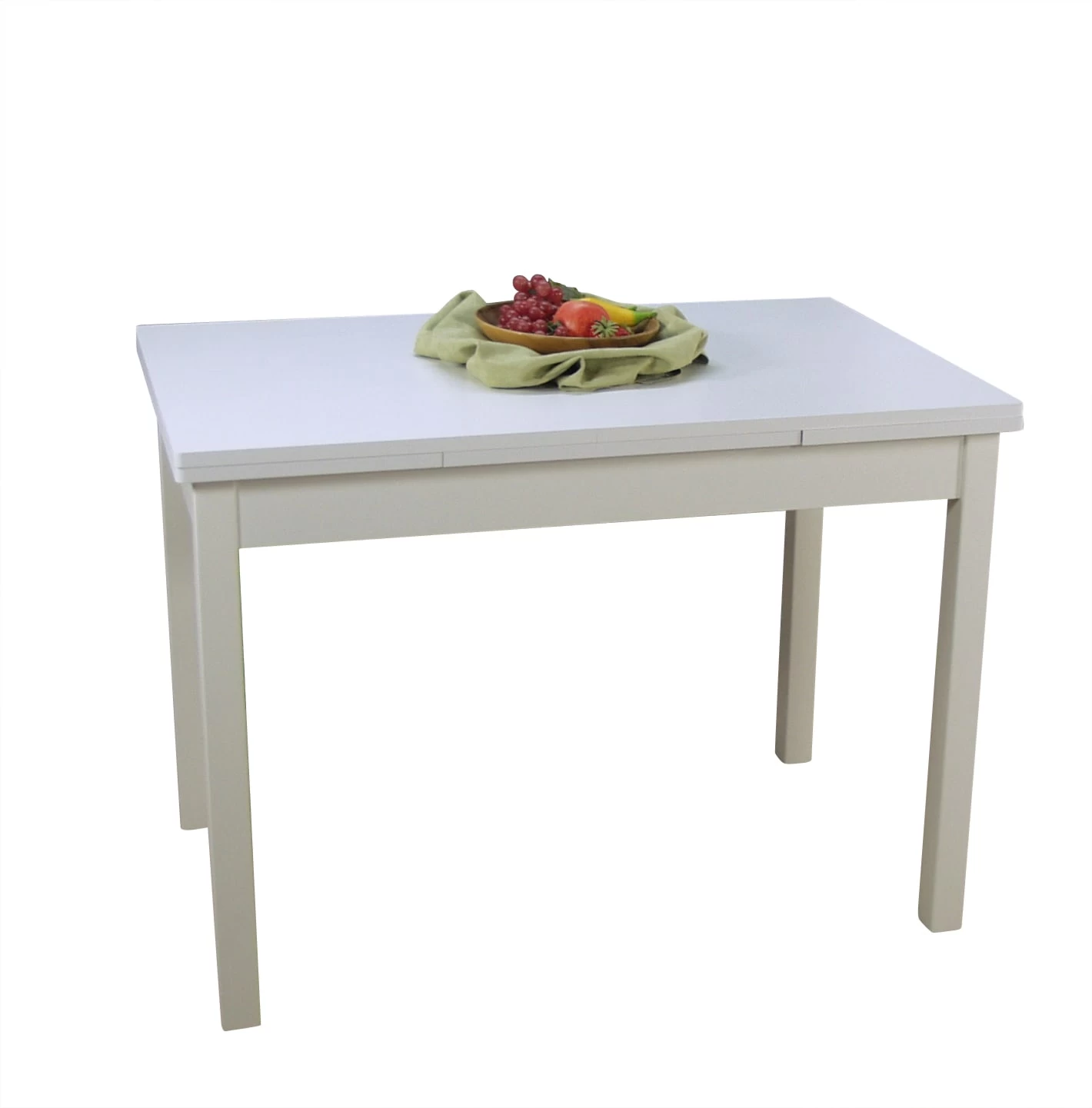 Sitzgruppe 4-teilig Silvia In Weiss,buche Natur, Nuss Dunkel – Bild 4