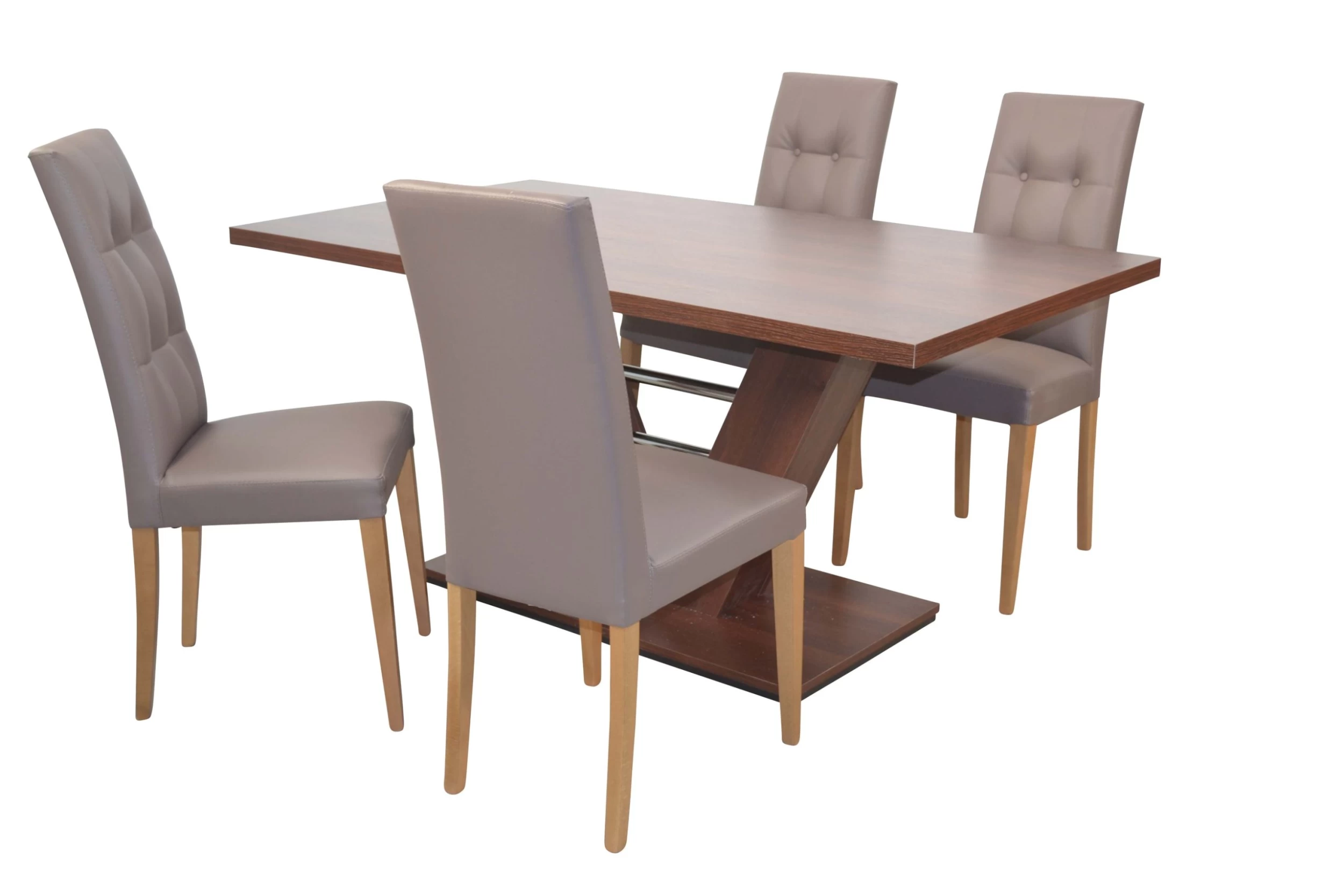 Tischgruppe- 5teilig Madrid In Braun