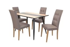 Tischgruppe- 5teilig München In Braun