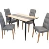 Tischgruppe- 5teilig München In Grau