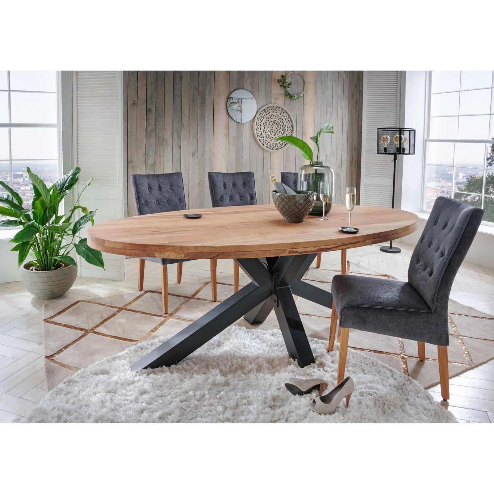 2er Set: Polsterstuhl Frank In Blau (B) 48 X (H) 98 Cm – Bild 2