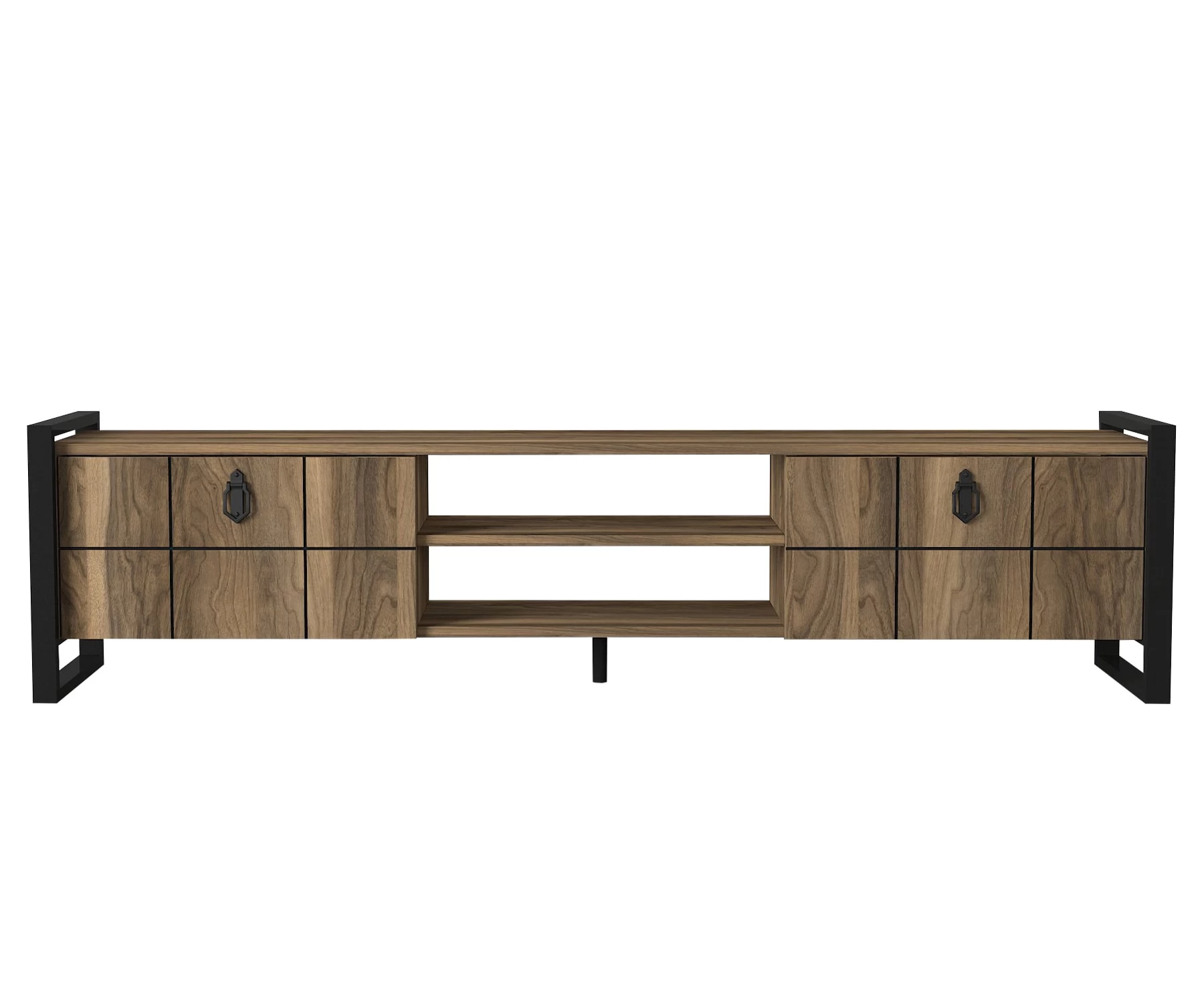 TV Lowboard Lost Mit Metallfüße Walnuss