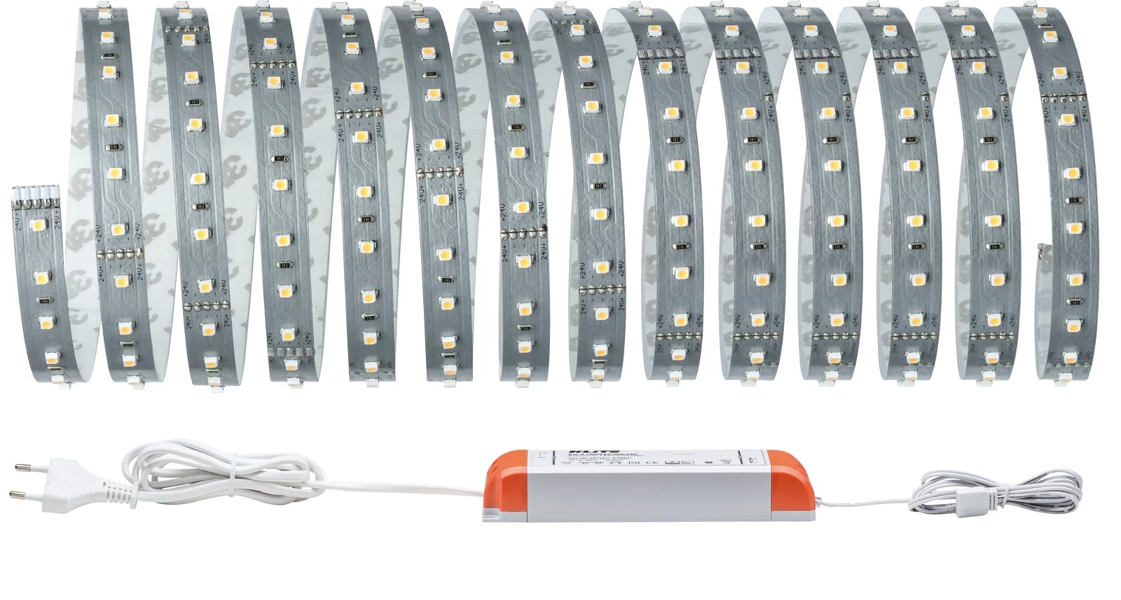 Paulmann LED-Streifen MaxLED 5m Warmweiß Basisset Unbeschichtet In Silber – Bild 2