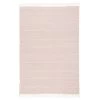Baumwolle Natur Kelim Teppich Sandy Stripes In Rosa