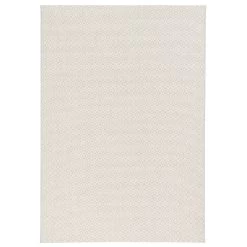 In- Und Outdoor Teppich Flachgewebe Carpetto In Silber Creme