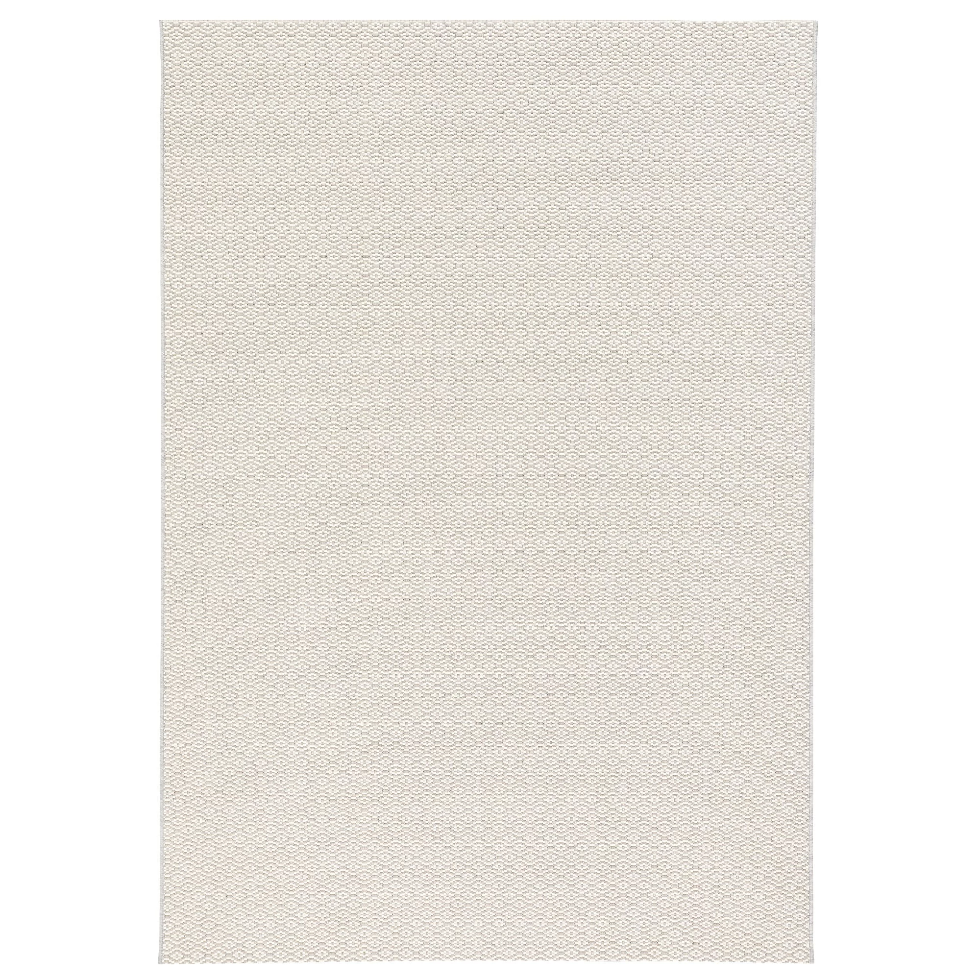 In- Und Outdoor Teppich Flachgewebe Carpetto In Silber Creme