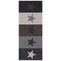 Küchenläufer Teppich Trendy Modern Stars In Antraciet
