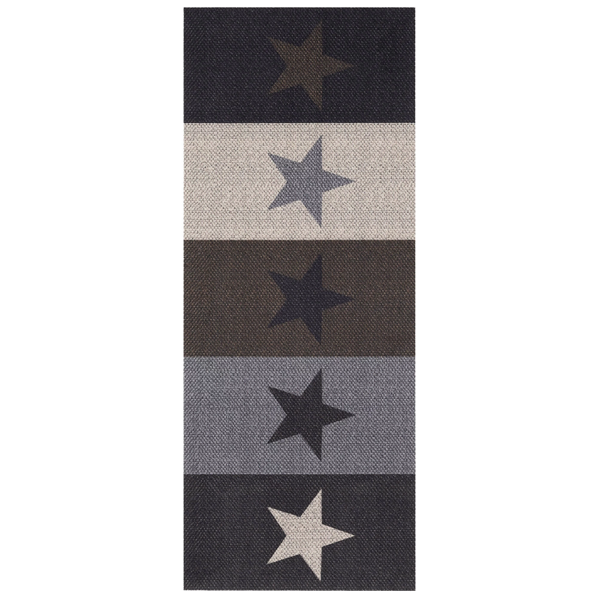 Küchenläufer Teppich Trendy Modern Stars In Antraciet