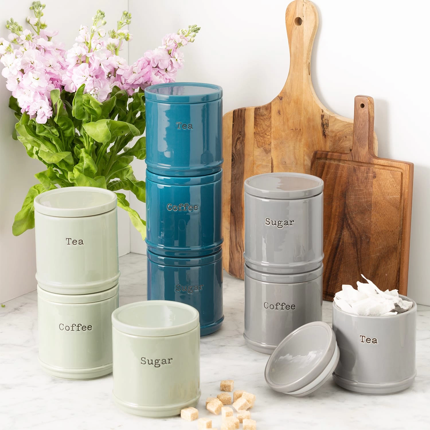 ACCENTS Vorratsdosen, 3er Set, Salbeigrün, 750 Ml – Bild 2