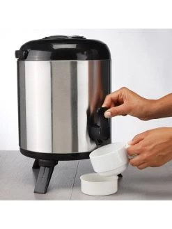 Warmhalte-Getränkespender In Silber - 8 L