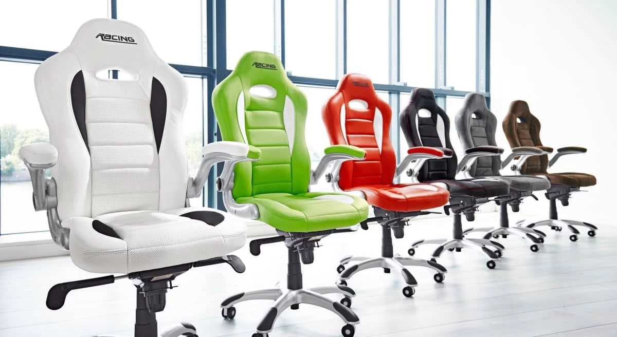 Bürostuhl Racing, Schwarz – Bild 2