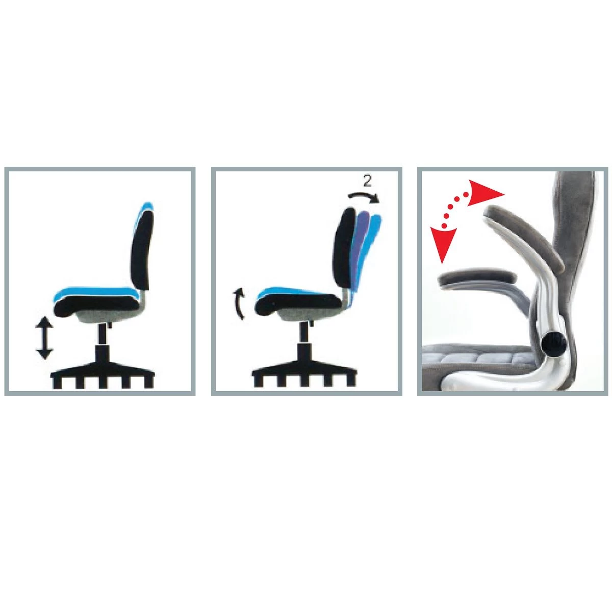 Bürostuhl Racing, Schwarz – Bild 4