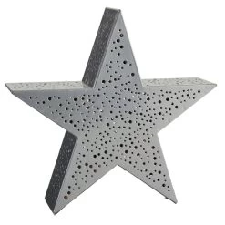 LED Deko-Stern Silver Star, Silberfarben