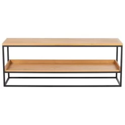 Lowboard Bergen, Natur/Schwarz