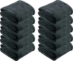 Fleece Wohndecke 10er-Pack In Anthrazit